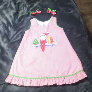 The Elf on the Shelf Anavini hand smocked dress size 18M